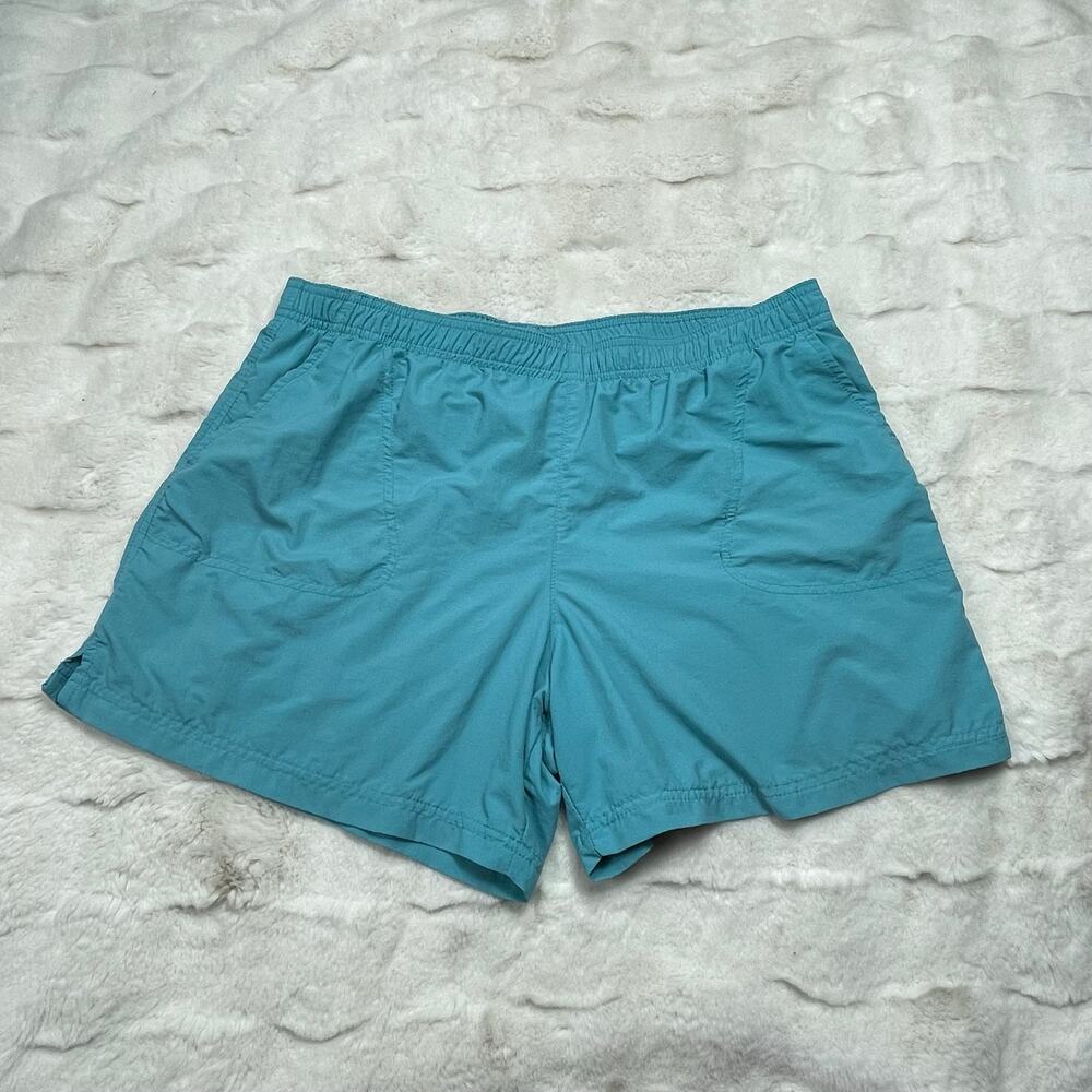 🔥Columbia Sandy River Women Shorts Turquoise Blue Hiking Fishing Casual Summer